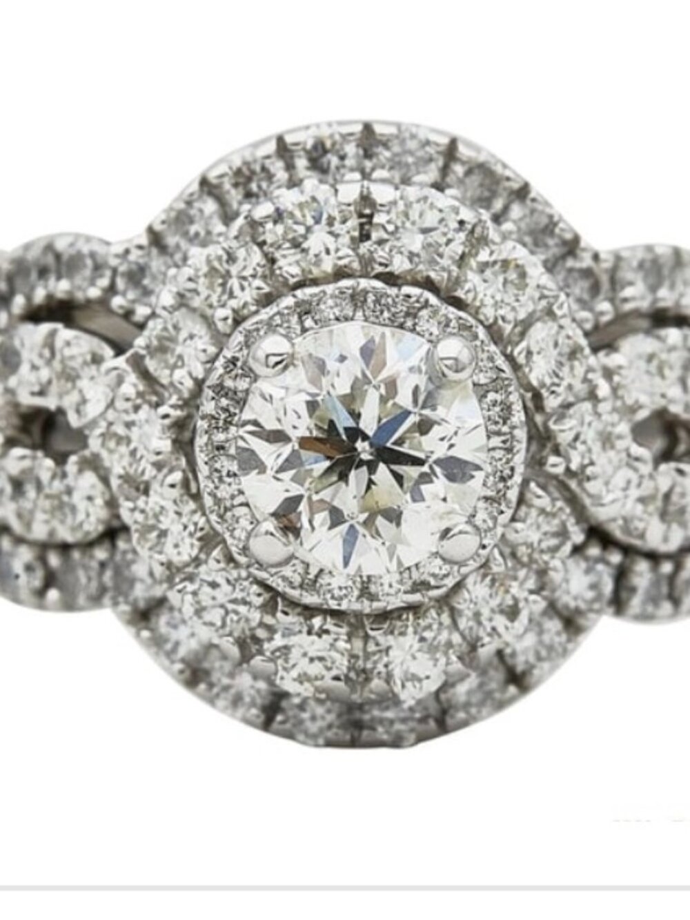 Diamond Engagement Wedding Ring and 2 bands